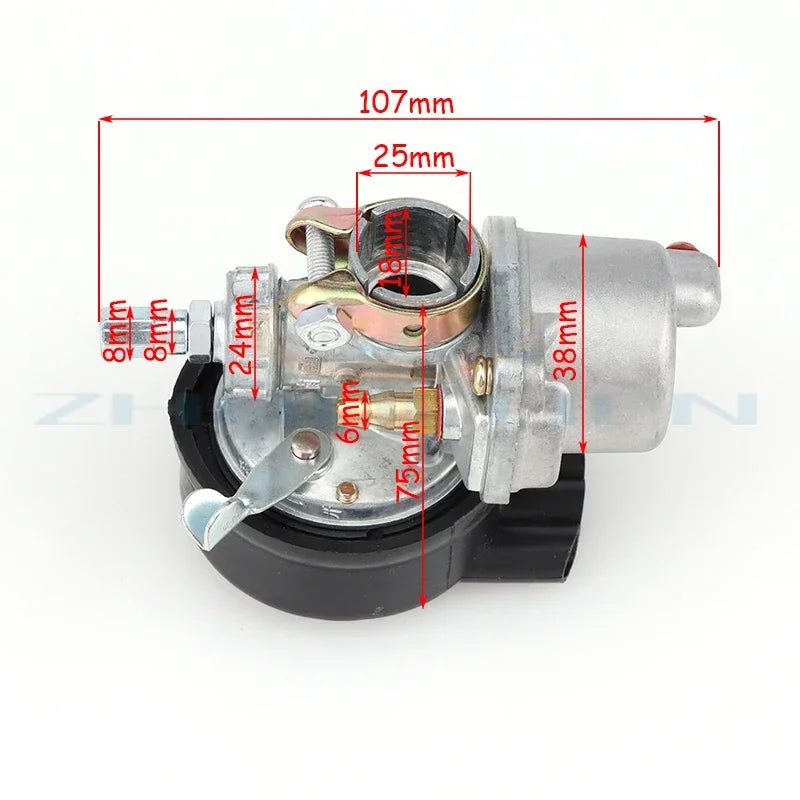 Carburetor For 49cc 60cc 66cc 80cc 2 Stroke Engine Motor Motorized Bicycle Bike
