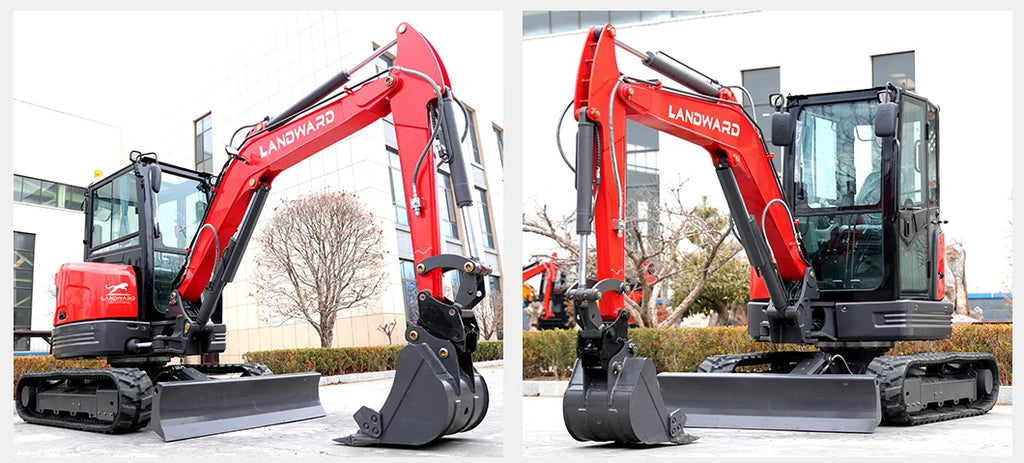 3.5 Ton Mini Excavator Hydraulic Pilot Controls Kubota Engine 2 Ton High-Efficiency Home Mini Digger 1.8T Farm Bagger Customized