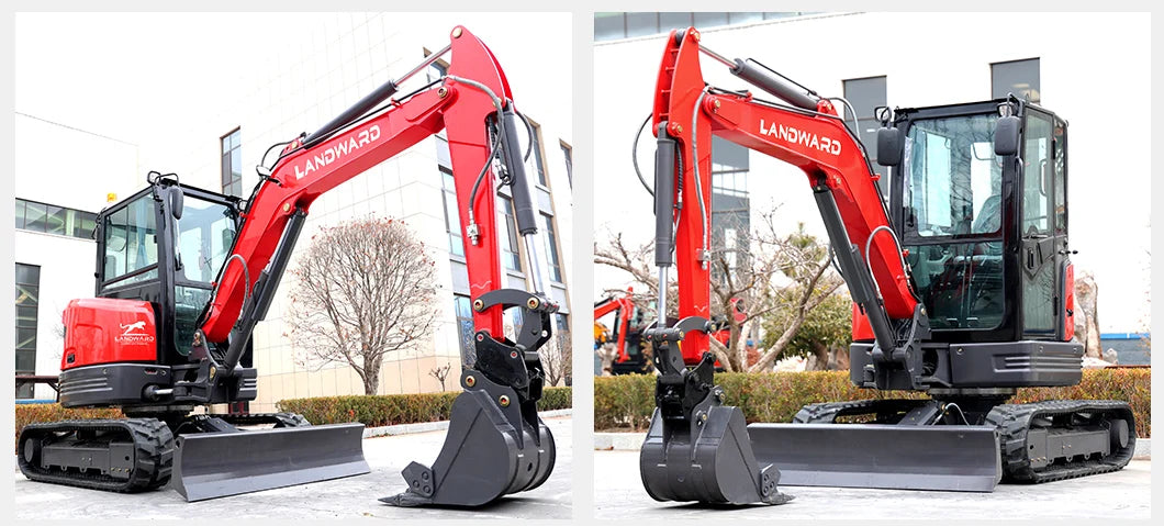 3.5 Ton Mini Excavator Hydraulic Pilot Controls Kubota Engine 2 Ton High-Efficiency Home Mini Digger 1.8T Farm Bagger Customized