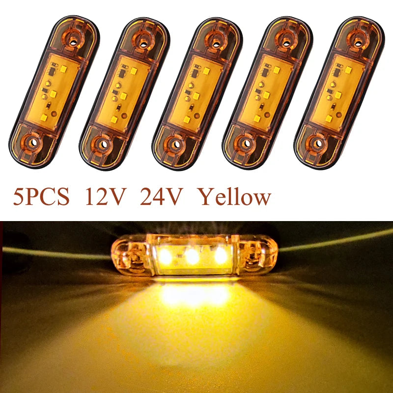 12V 24V Truck Accesorios Trailer Car External Lights Warning Tail Light Signal Brake Lamps for Truck Trailer Lorry Bus