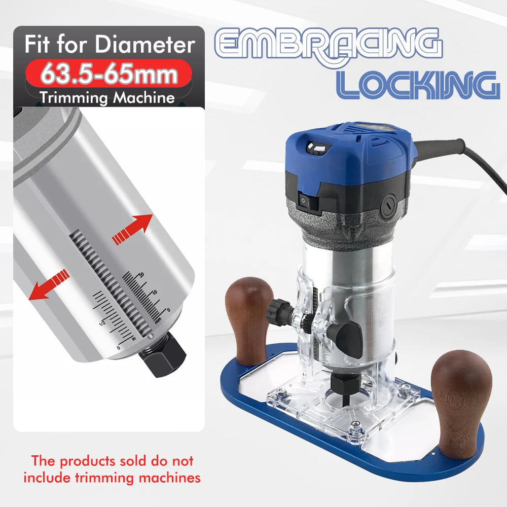 New Wood Router Base for Edge Guide - Woodworking Trimming Machine Milling Groove Flip Engraving Trimming Opening Milling Base