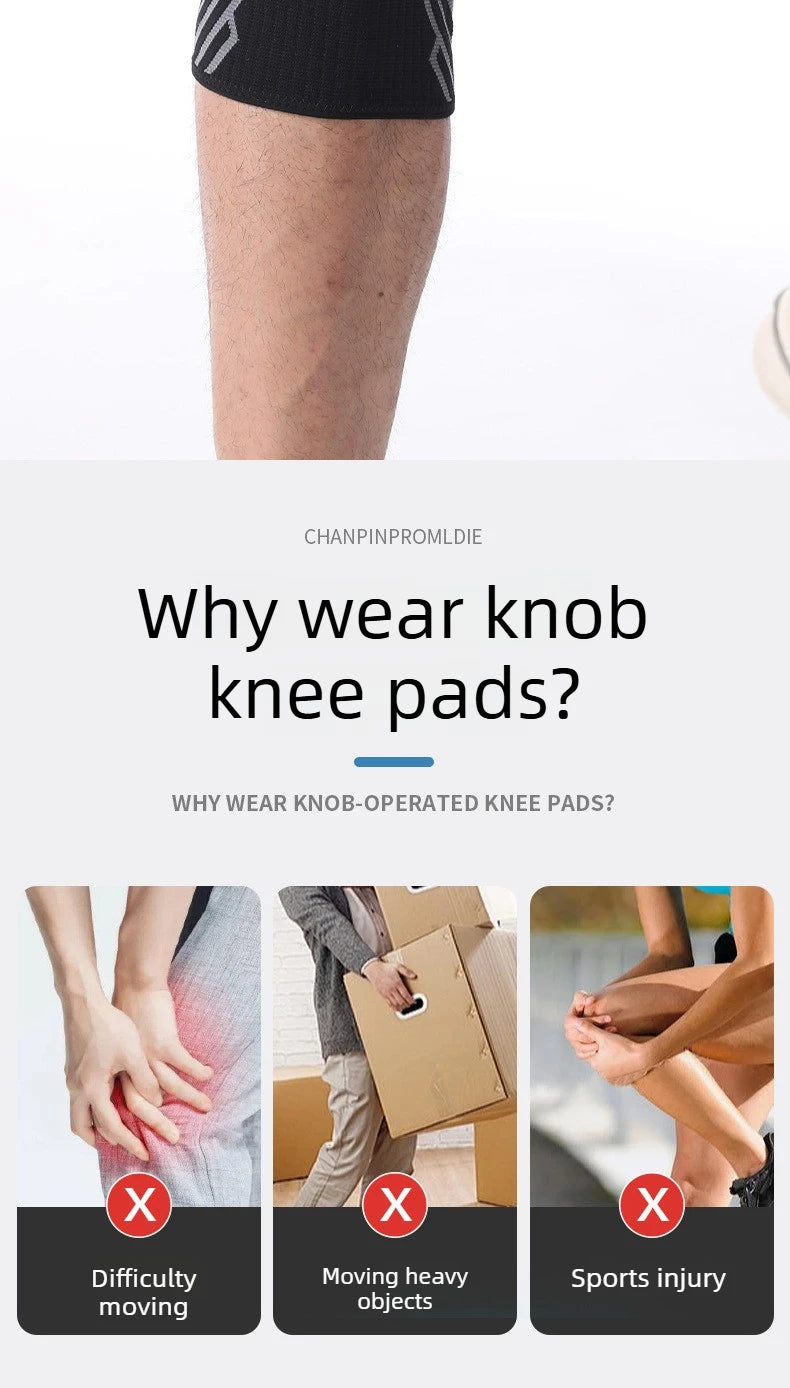 Adjustable Knob Knee Support Professional Sports Knee Brace for Basketball Football Running Badminton Fitness
