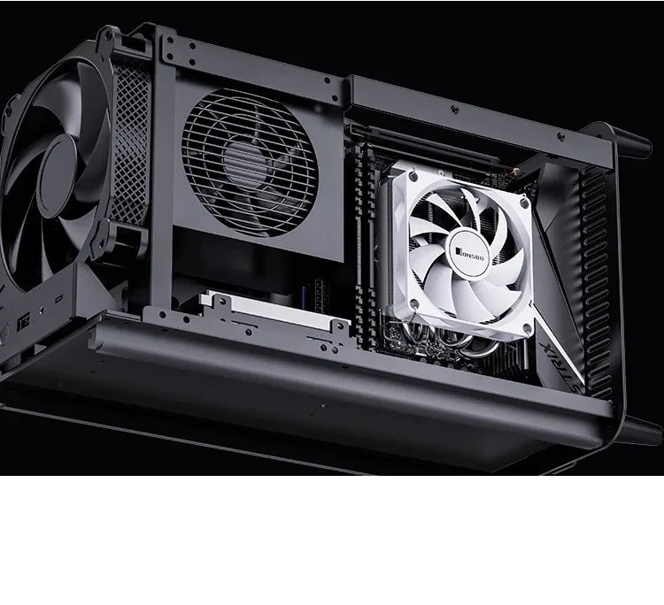 JONSBO HP-400S Pressure Profile CPU Radiator 4 Heat Pipe 9CM Fan Ultra-Thin Radiator Suitable ITX Small Case Processor Cooler