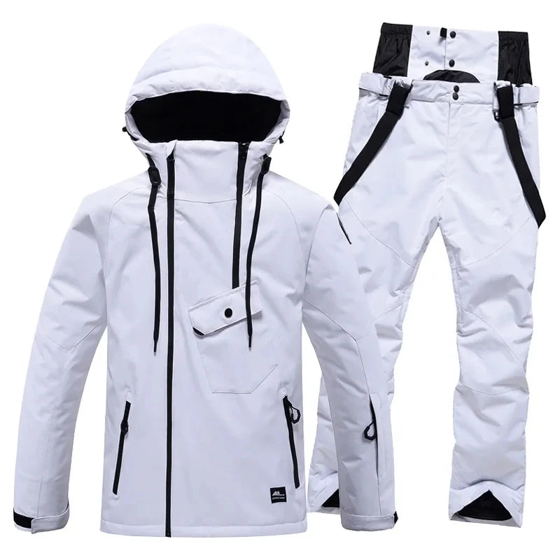 Pure color, Men and Women, Winter Snow Wear, Snow Ski, Suit Sets, Snowboarding Suit, Ski Jacket and Pant, Ski Suit Jacket, adult