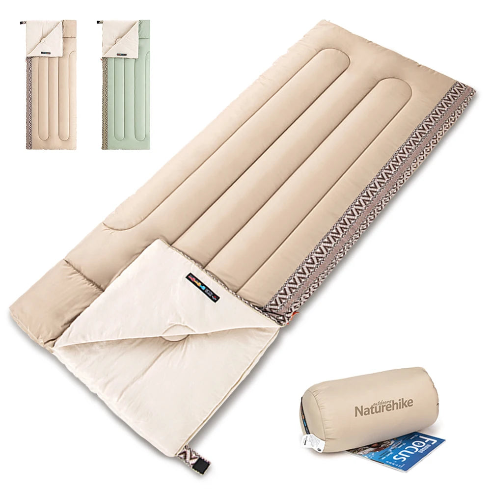 Naturehike Camping Sleeping Bag L150 Ultralight Summer Spring Fall Outdoor Sleeping Bag Spliceable Camping Gear Essentials