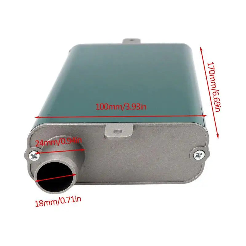 Car Parking Heater Generator Muffler 24mm Aluminum Alloy Exhaust Muffler Heater Exhaust Muffler Silencer Pipe