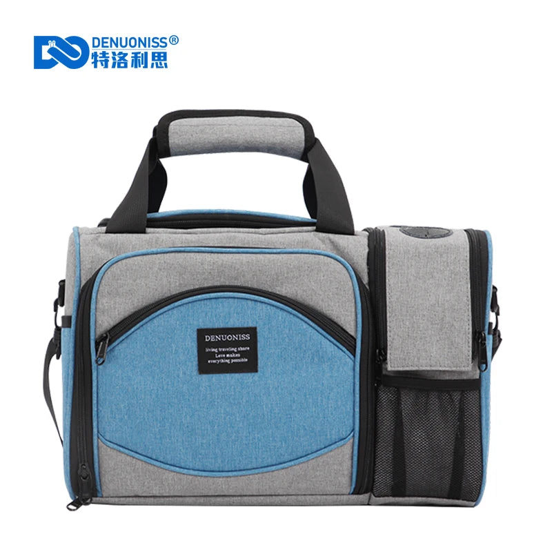 Insulated Lunch Bag Waterproof Large Thermal Food Container Adjustable Shoulder Strap Thickened Lunch Box for School Bag