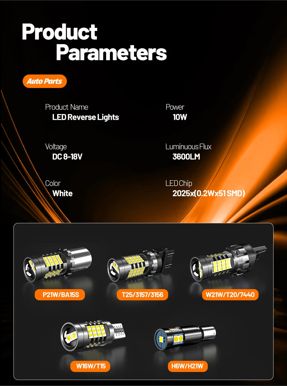 2pcs For Nissan Navara NP300 D23 D40 2008-2020 LED Reverse Light Backup Lamp 2009 2010 2011 2013 2014 2015 2016 2017 Accessories