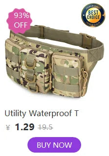 Molle Utility EDC Waist Bag Tactical Pouch Sports Fanny Bag Belt Pouch Outdoor Sports Hunting Bag