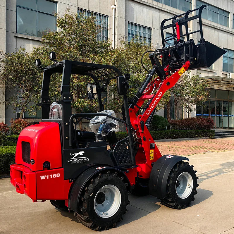 Diesel Loader W1160 Customized Mini Loader Euro 5 DIESEL Engine Agriculture EPA 4WD Front End Loader 2.4 Tons LANDWARD Factory