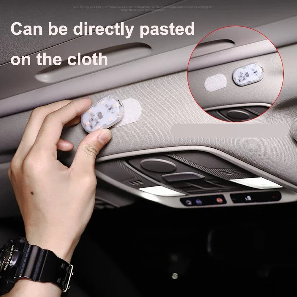 Touch Light Hand Car Roof Magic stickers Lamp Indoor Car Lighting Night Reading Light Reading Lamp Car Interior Lights