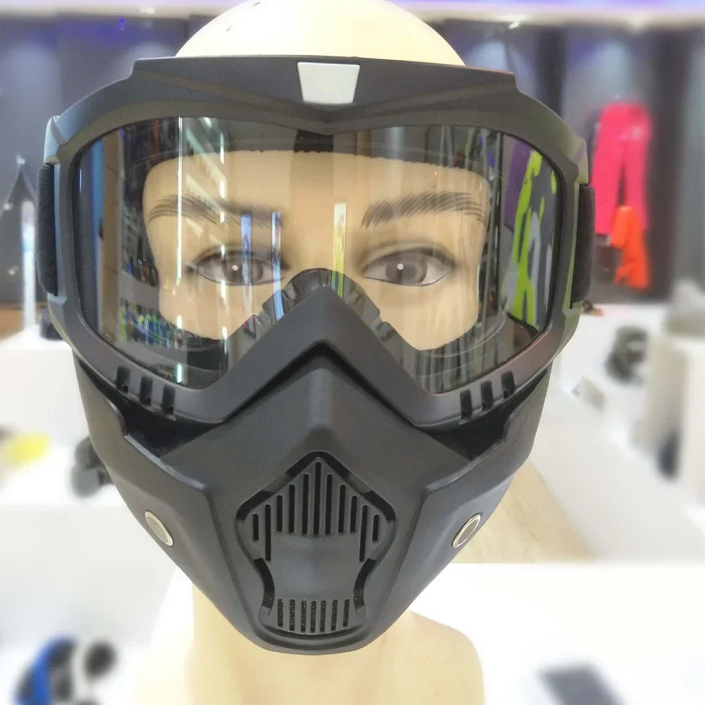 Goggles Full Face Hd Transparent Fog-proof Sand-proof Electric Welding Protective Glasses Versatile Breath-proof Windproof Mask