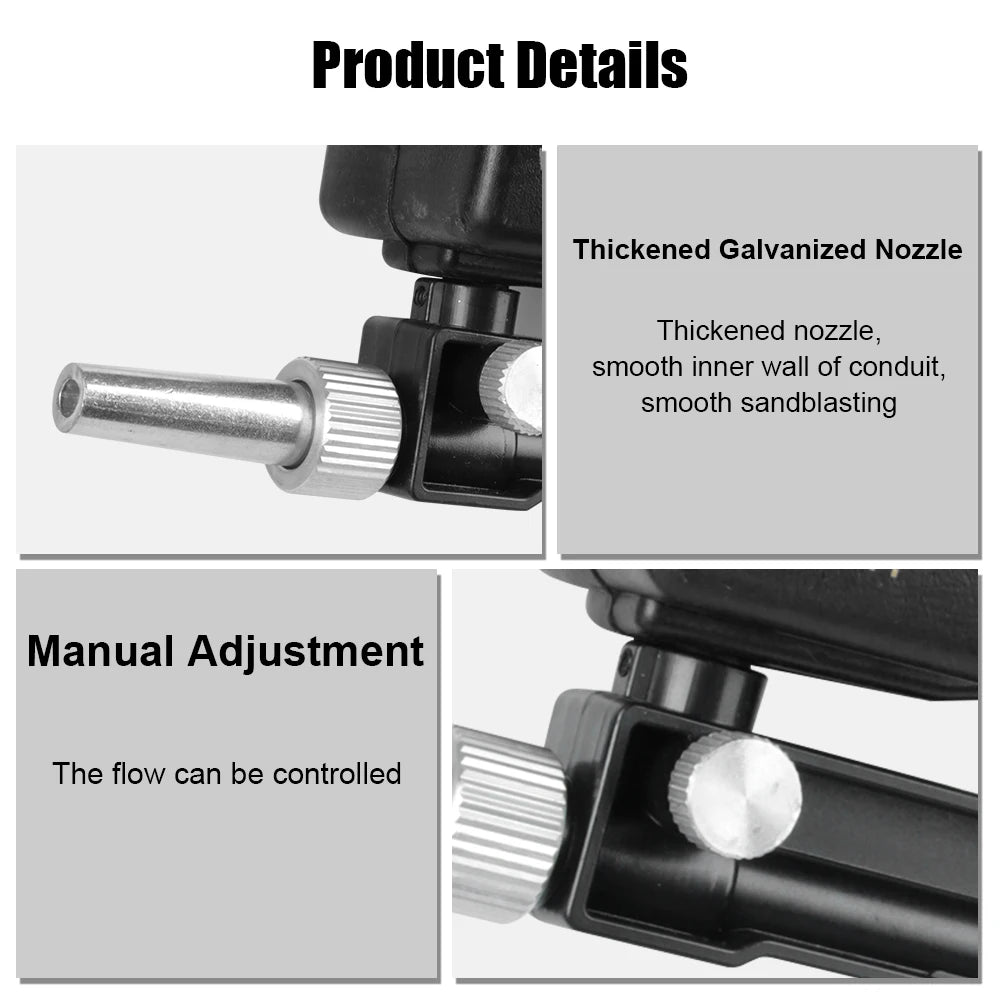 Rust Blasting Device Gravity Sandblasting G un Adjustable Blasting Machine Pneumatic Sandblasting Set