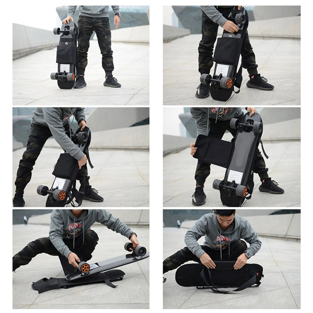 Skateboard Storage Bags Regular Skateboard Longboard Backpack Bag With Magic Sticker Design Foldable Skateboard Bags For Men