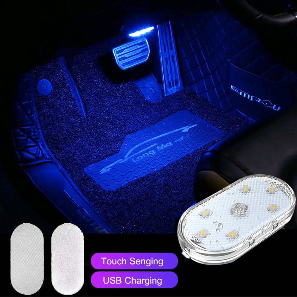 Touch Light Hand Car Roof Magic stickers Lamp Indoor Car Lighting Night Reading Light Reading Lamp Car Interior Lights