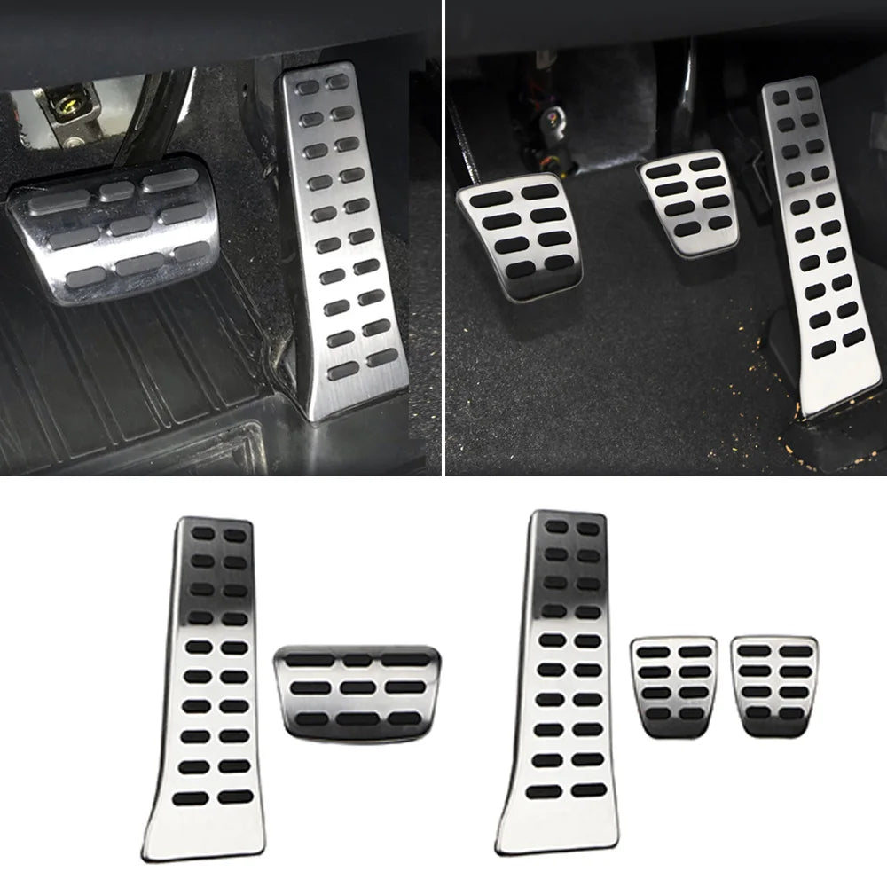 Car Pedals for Kia Carnival KA4 2020 - 2025 Accelerator Gas Fuel Brake Clutch Pedal Cover Pad Protector Interior Accessories