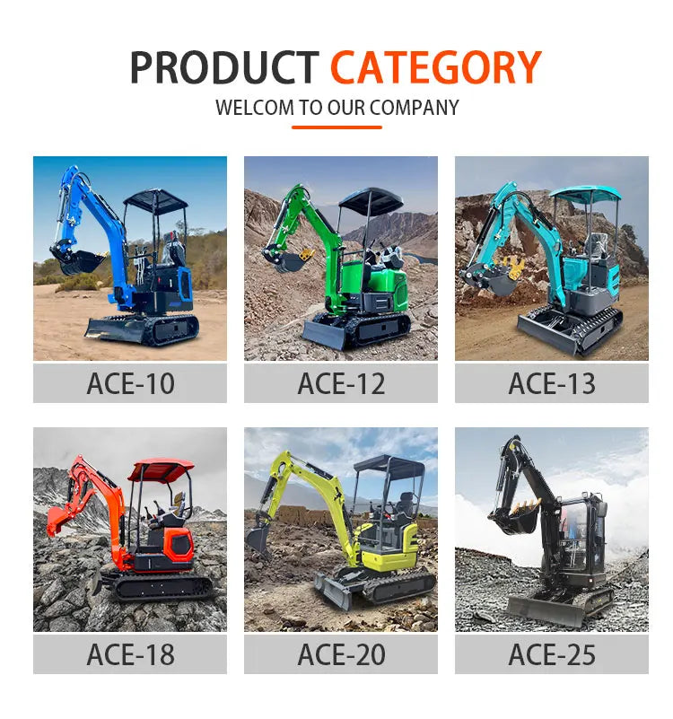 Epa Kubota Mini Excavator 2 Ton Free Shipping Mini Digger Farm Small Excavator Mini Bagger Home Excavators with Customized Color
