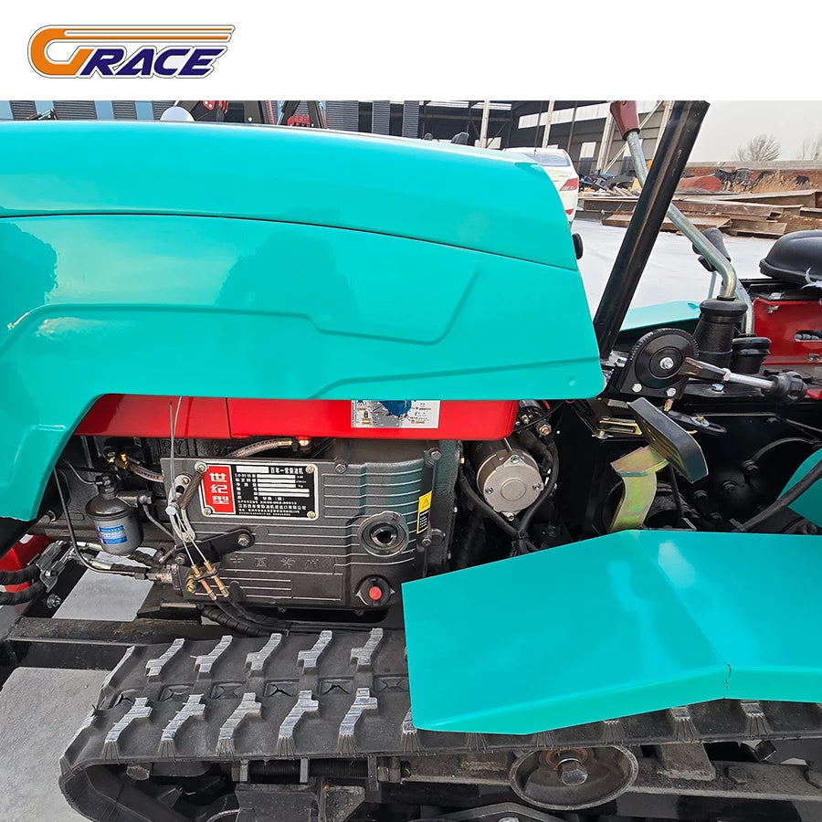 35HP Diesel Crawler Tractor EPA Approved Garden Cultivator With Excavator Parts For Farm & Orchard