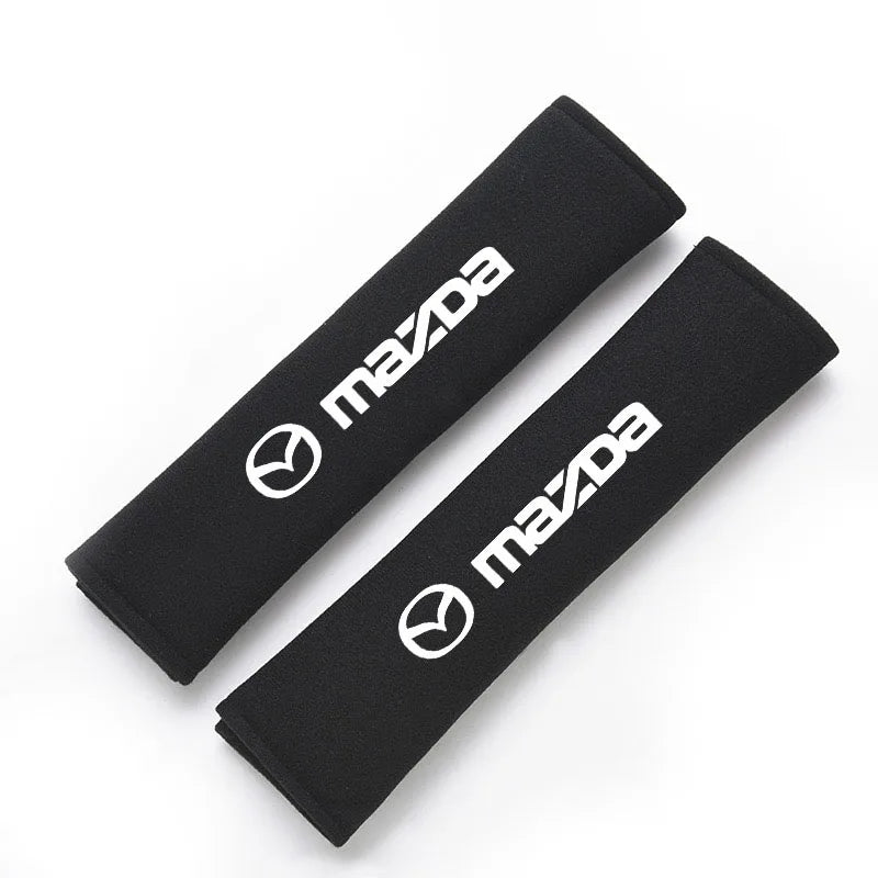 2Pcs Car seat belt leather Shoulder Protector Safety Belt for Mazda 3 CX3 CX4 CX5 CX7 CX8 CX9 CX30 RX7 Atenza Axela