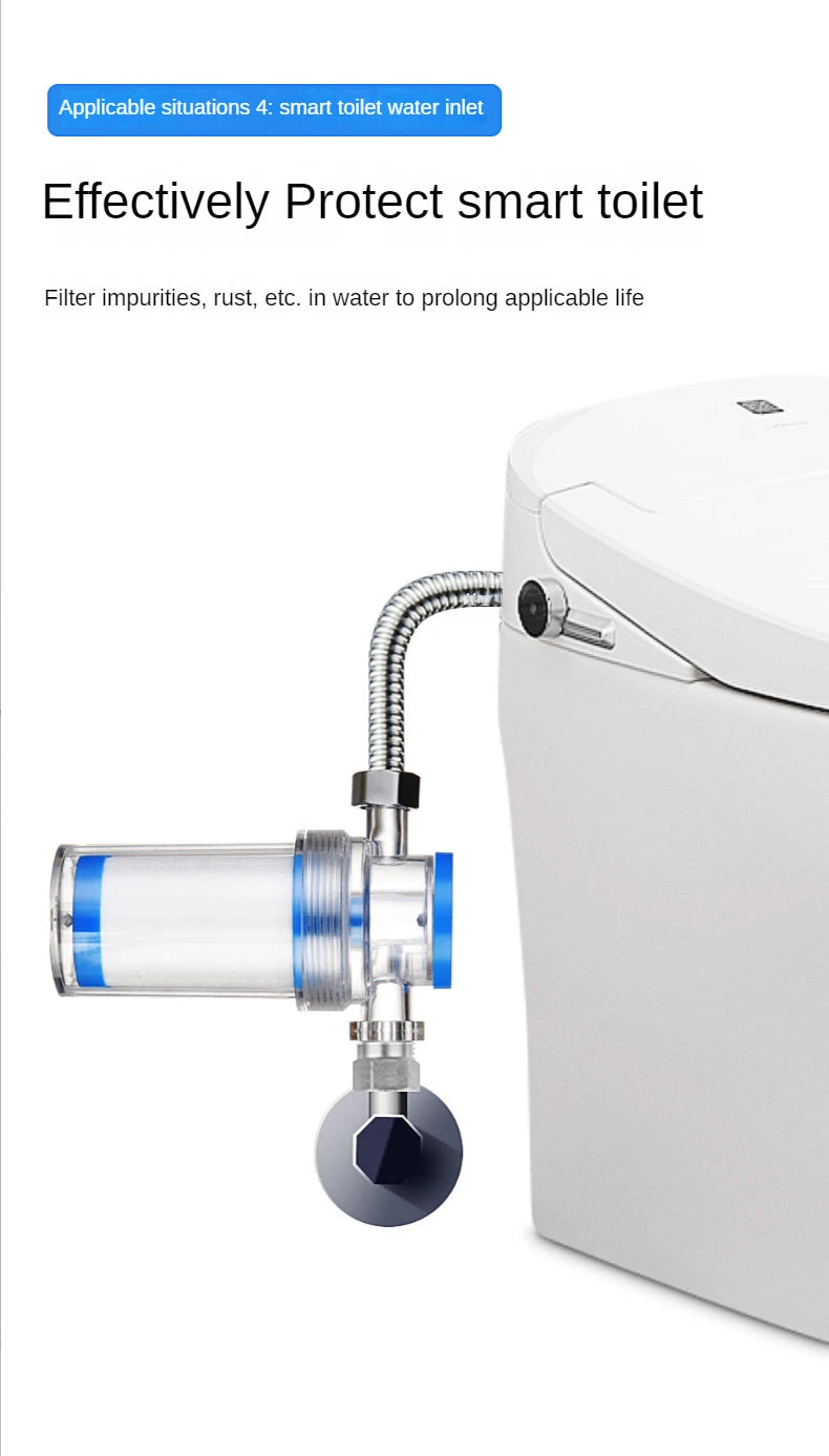 Purifier Output Universal Shower Filter PP Cotton Shower Strainer Water Pre-filter For Washing Machine Kitchen Faucet Accessory