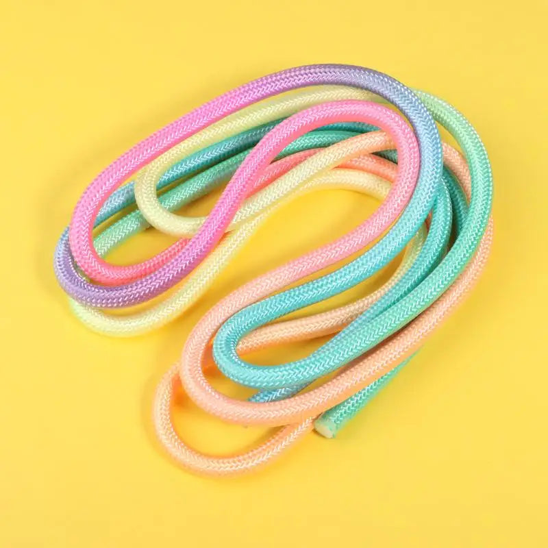 Gymnastics Arts Rope Jumping Rope Fitness Rainbow Color Sports Training Rope Rhythmic Gymnastics Rope Sport Tool