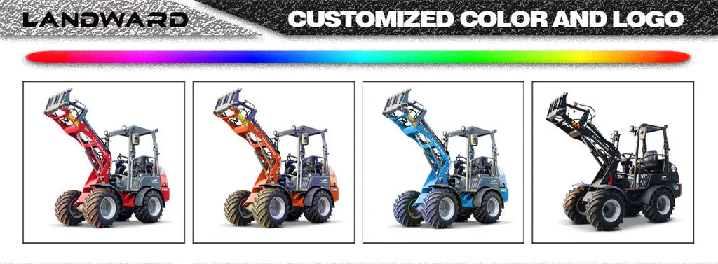 Diesel Loader W1160 Customized Mini Loader Euro 5 DIESEL Engine Agriculture EPA 4WD Front End Loader 2.4 Tons LANDWARD Factory
