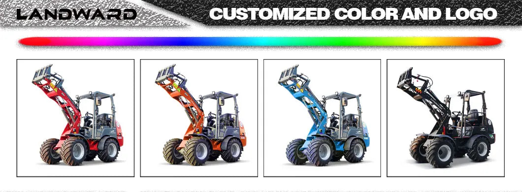 Diesel Loader W1160 Customized Mini Loader Euro 5 DIESEL Engine Agriculture EPA 4WD Front End Loader 2.4 Tons LANDWARD Factory