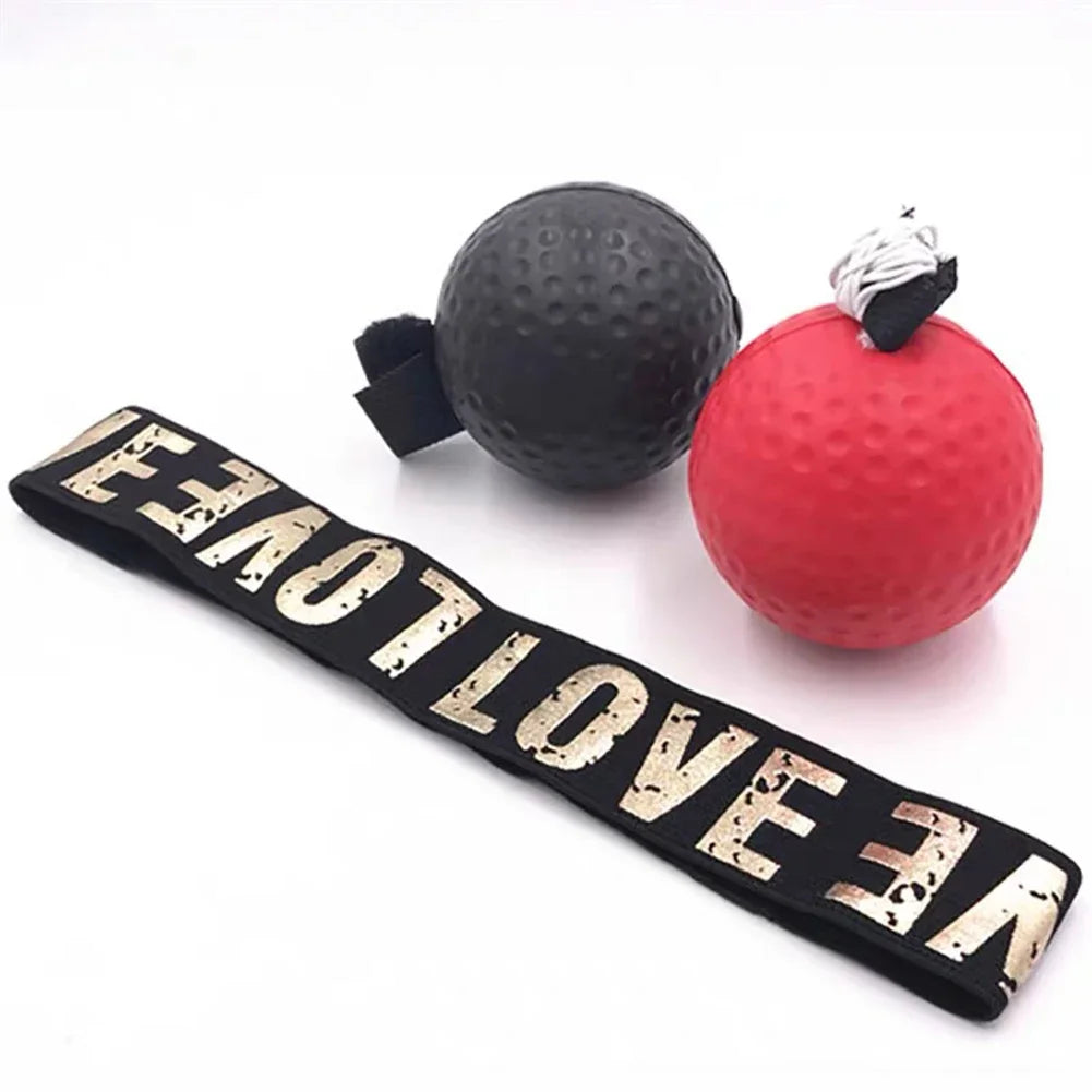 New Set Boxing Speed Ball Head-mounted PU Punch Ball MMA Sanda Training Hand Eye Reaction Home Sandbag Fitness Boxing Equipment