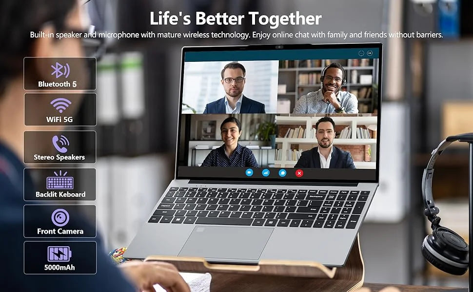 2026 New laptop 15.6 Inch Windows 11 Intel Core i9 9900 16GB RAM 1TB 2TB SSD Fingerprint Unlock Study Office Pc Gaming Laptops