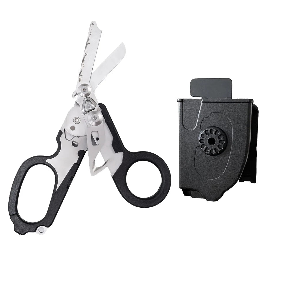 6 In1 Multifunction Medical Emergency Response Raptors Shears Foldable Scissors Pliers Tactical Outdoor Survival Tool Equipmen