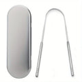 Adult Tongue Scraper Set Stainless Steel Spoon shaped tongue scraper, Reduces Bad Breath,Easy to Use,Oral Hygiene Tongue Cleaner