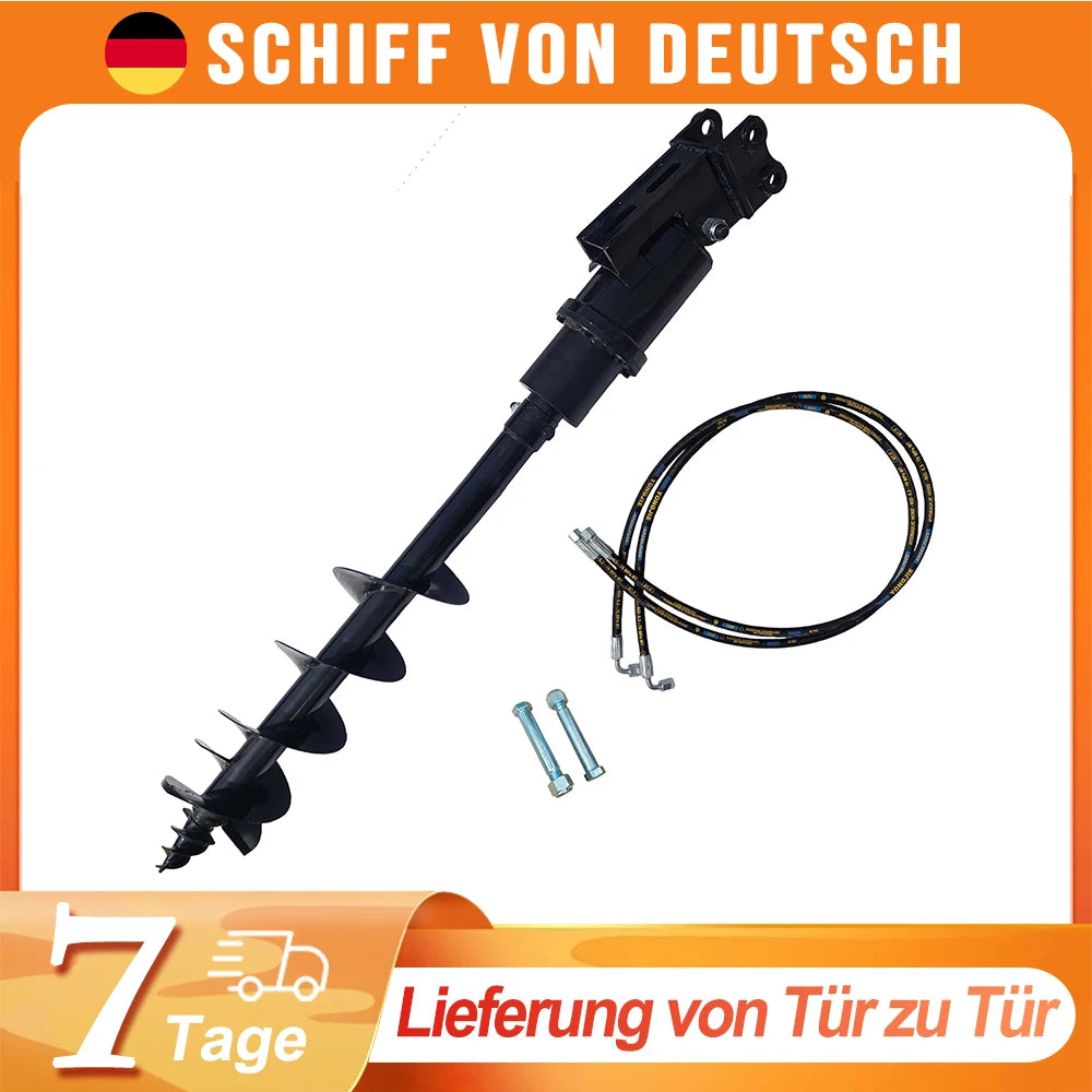 150mm/200mm Auger Drill for JCB NEX Kingway Berger Kruas and Other Chinese Mini Excavator Mini Excavators