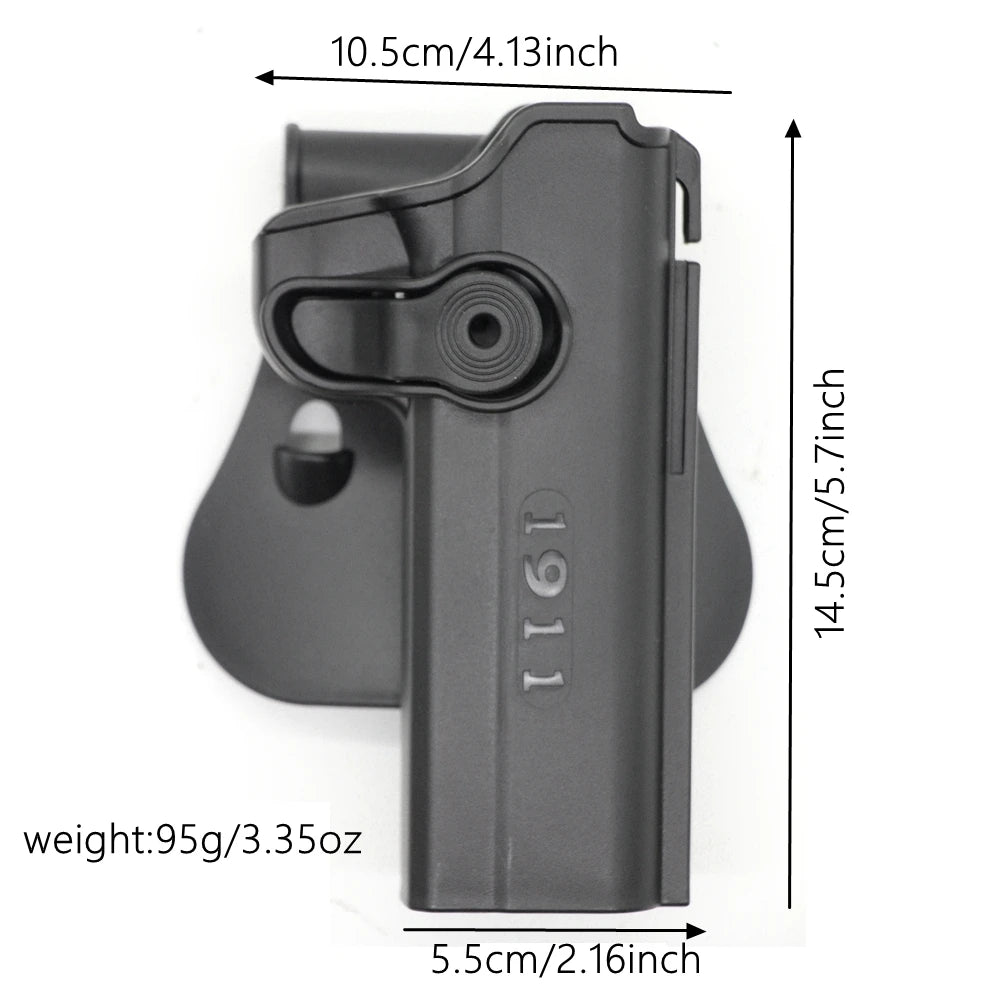 1911 Tactical Gun Holster with Double Magazine Pouch Pistol Holster Belt Holster Gun Paddle Carry Case For colt 1911 accessory