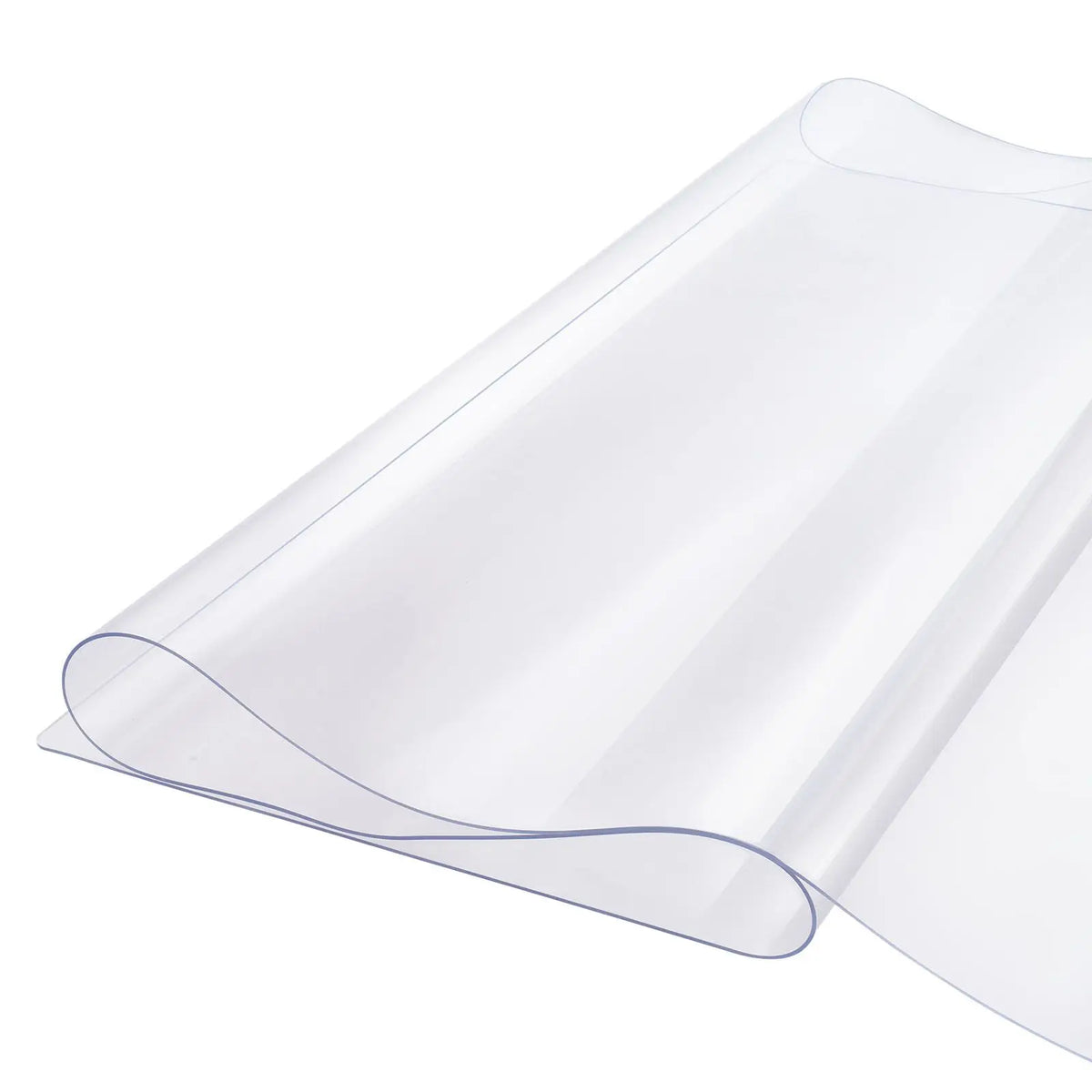 1.5 mm Thick Clear Plastic Table Cover 24 X 96 Inch Rectangular PVC Desk Mat Easy Cleaning Waterproof Furniture Protector for