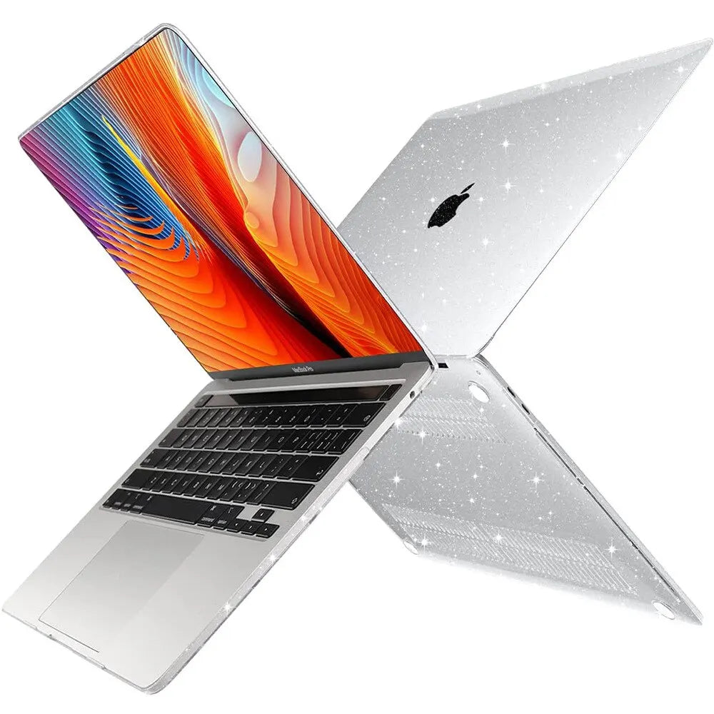 Glitter Bling Laptop Case For MacBook Air 13 M1 A2337 2022 Air 13.6 M2 A2681 Pro 13 A2338 Case Cover Accessories