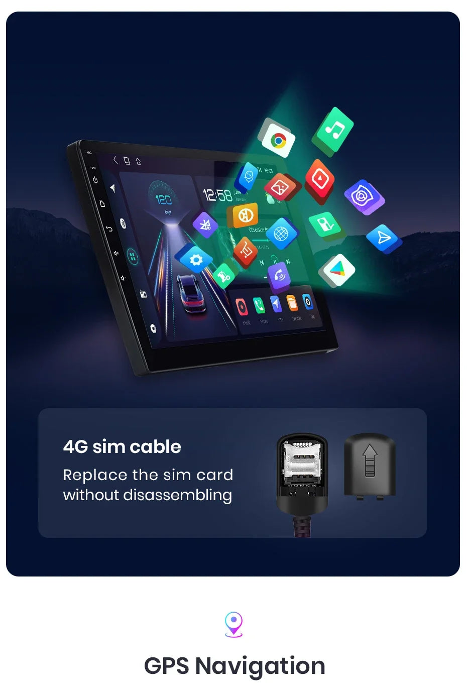 Junsun AI 4G LTE Wireless CarPlay Android Auto Car Radio For VW Volkswagen Golf 7 2013 2014 2015-2017 GPS Navi BT DSP RDS FM
