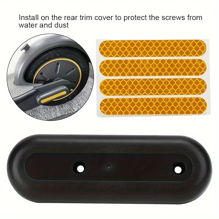 1 set of electric scooter wheel hub cover protective shell and reflective stickers for Ninebot MAX G30 electric scooter