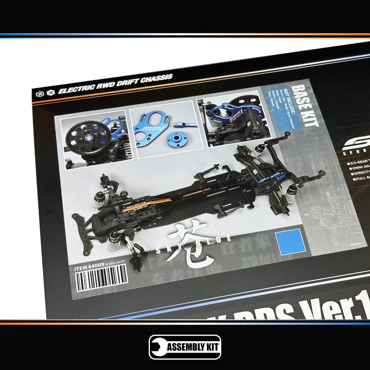 KKPIT SDK DDS Ver.1.0 1/10 Electric R/C DRIFT Chassis KIT