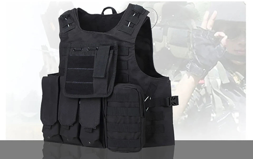 FX Camouflage Hunting Military Tactical Vest, Wargame Body Molle Armor, CS SWAT Team, Outdoor Jungle Equipment
