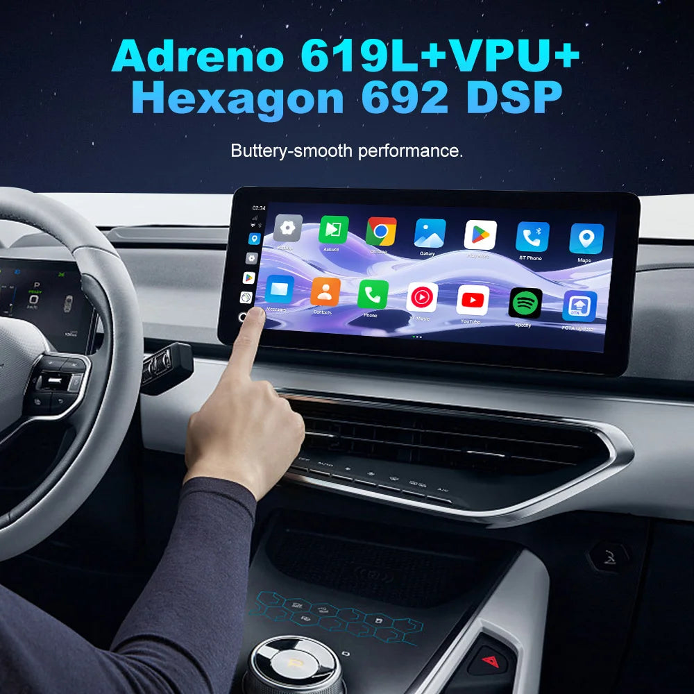CarlinKit Ultra Box Android 15.0 SM6350 Tv Box CarPlay Wireless Android Auto Wireless Adapter Support Youtube Netfilx IPTV GNSS