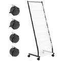 6-Tier Floor Standing Magazine Rack Display Stand Brochure and Newspaper Catalog Holder Mobile and Convenient