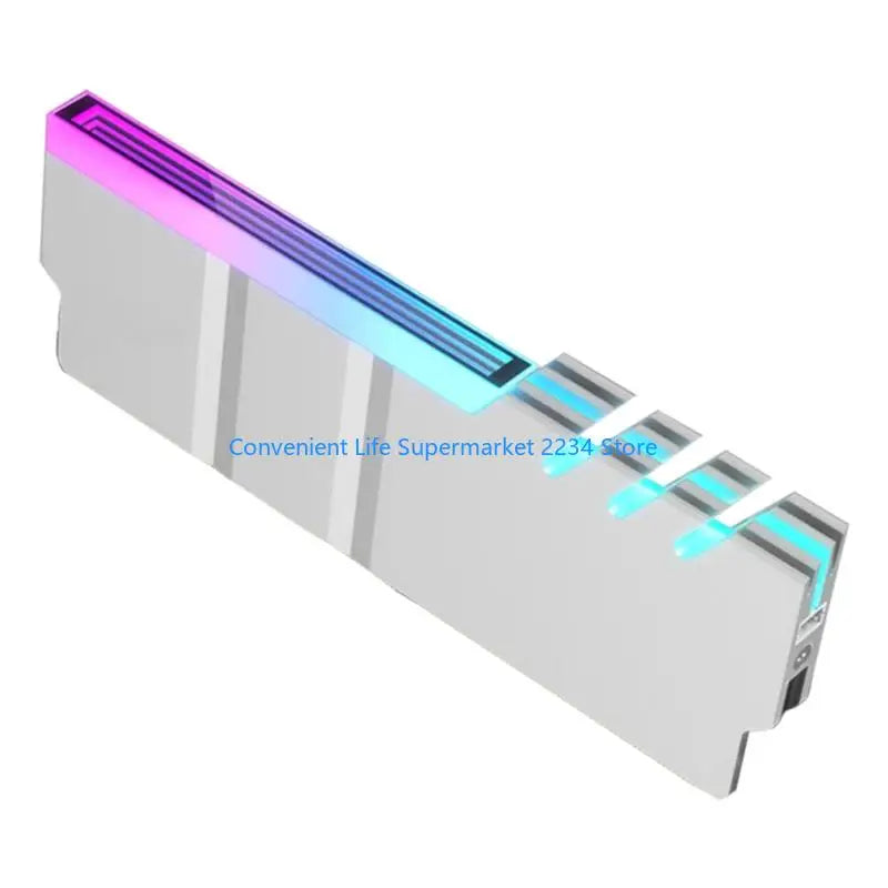 Enhances Heat Dissipation Memory Coolers Aluminum Alloy Compatible DDR4 DDR5 5V ARGB Lighting Toolless Design Low Noise