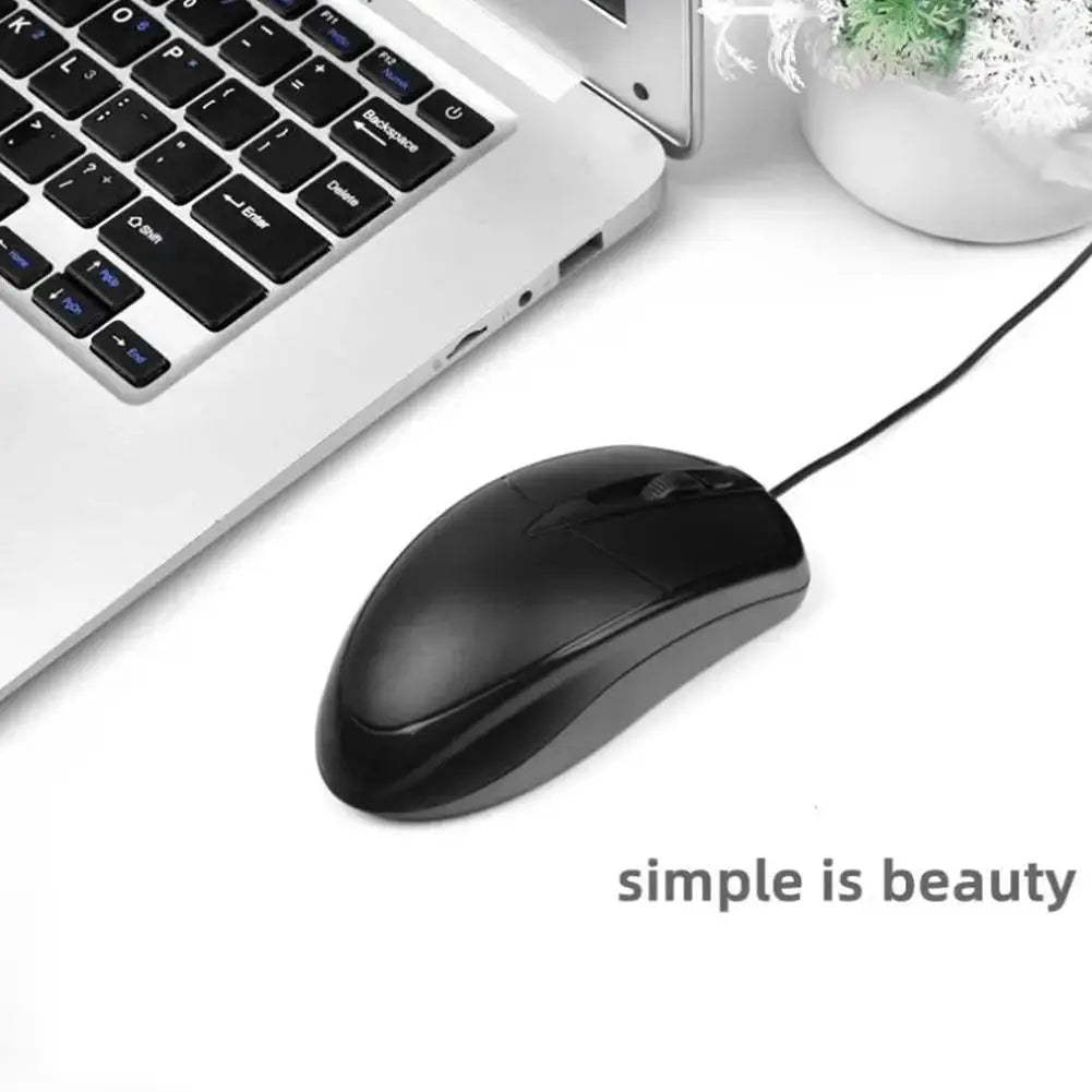 USB Optical Wired Mouse Laptop Home Office Mouse Anti Slip Roller 3D 1200DPI Game Mause Computer Accessories For PC Desktop