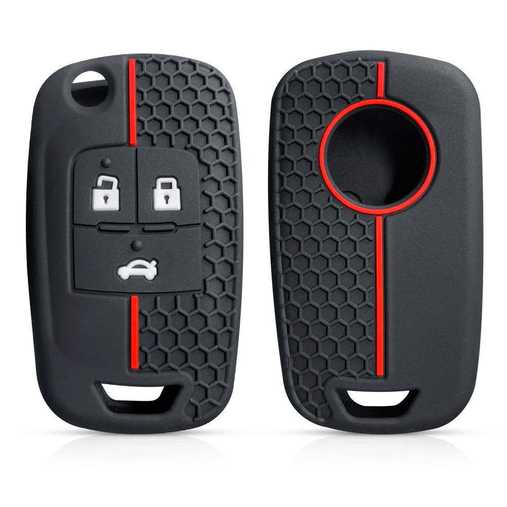 5 Buttons Silicone Cover Holder Key Jacket for Chevrolet Camaro Cruze Volt Equinox Spark Malibu Sonic Flip Remote Key Case Shell