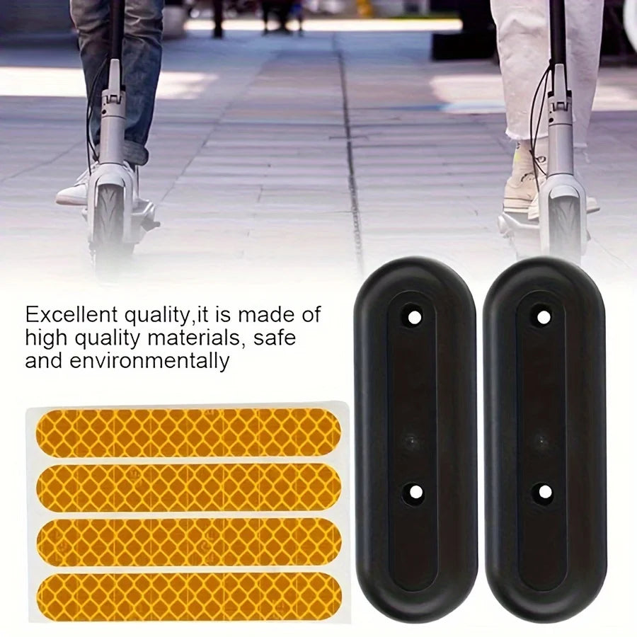 1 set of electric scooter wheel hub cover protective shell and reflective stickers for Ninebot MAX G30 electric scooter