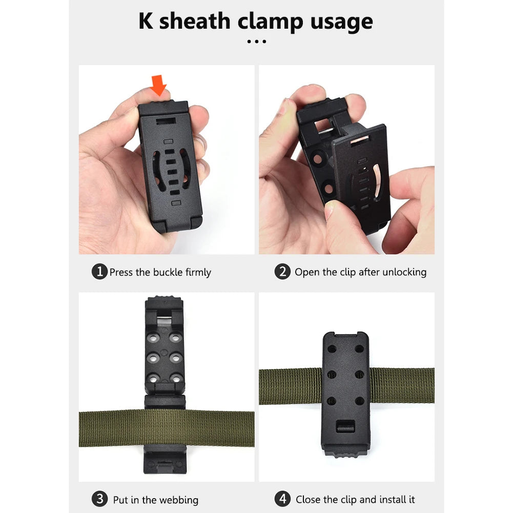 1-3pcs Tek Lok Outdoor EDC Tools Camp Travel Belt Loops Belt Buckles Clip For Knife Kydex Sheath/Holster Camping Equipment