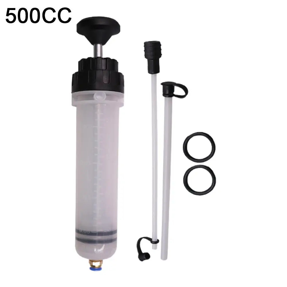 500cc Oil Fluid Extractor Filling Oil Change Syringe Bottle Transfer Automotive Fuel Extraction Pump Hand Tool Oil Extractor Pum
