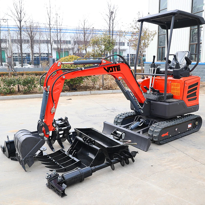 Mini Excavator 1 Ton EURO 5 Engine China Cheap 2 Ton Crawler 1.8 Ton Home Digger 1 T Bagger Farm For Sale Customized