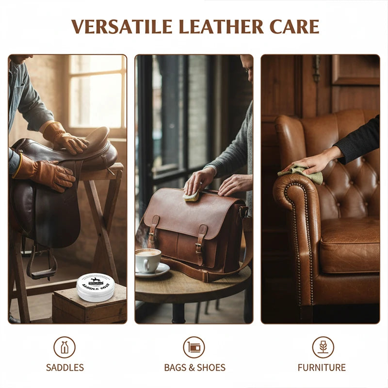 Mink Oil Leather Cream for Professional Saddle Care Deep Conditioning and Anti-Cracking Treatment for Equestrian Tack SIKEZHAN