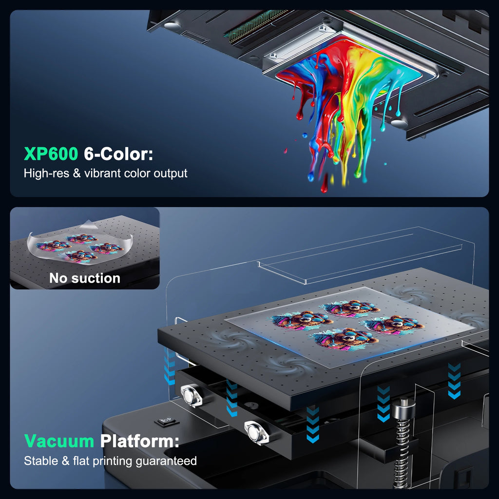 For Epson XP600 A3 UV Printer with XP600 Printhead UV Flatbed Printer A3 UV Sticker Printer For Bottle Case Acrylic Glass Print
